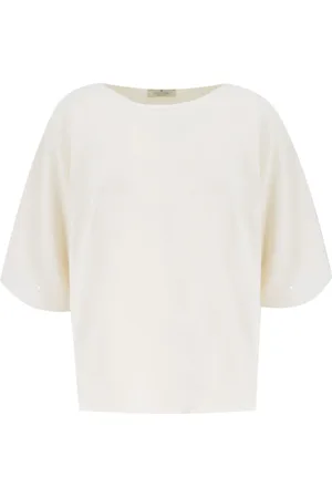 PANICALE Strik, Dame, , XS, Bomuld, Elegant Boat-Neck Sweater