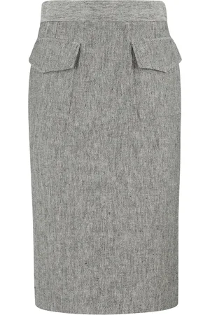 SEMICOUTURE Nederdel, Dame, Sort, S, Uld, Luna Stilfuld Kjole