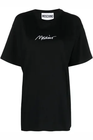 Moschino Top, Dame, Sort, 2XS, Bomuld, Afslappet Bomuld T-shirt