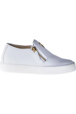Giuseppe Zanotti Sko, Dame, Hvid, 38 EU, Hvide Logoball Sneakers