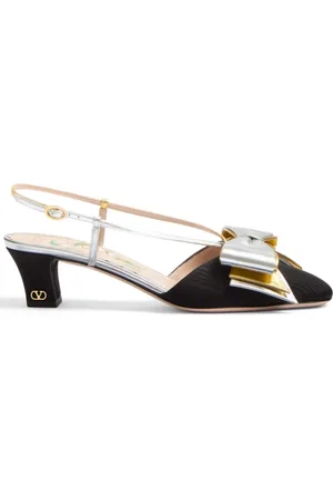 VALENTINO GARAVANI Sko, Dame, Flerfarvet, 39 EU, Uld, Bowow Slingback Hæle