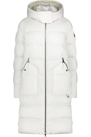 Betty Barclay Jakke, Dame, Hvid, 4XL, Hætte Dun Puffer Jakke