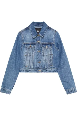 Patrizia Pepe Jakke, Dame, Blå, M, Denim, Denim Essential Jakke