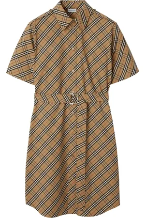 Burberry Kjole, Dame, , XS, Bomuld, Kjole med B-formet Spænde