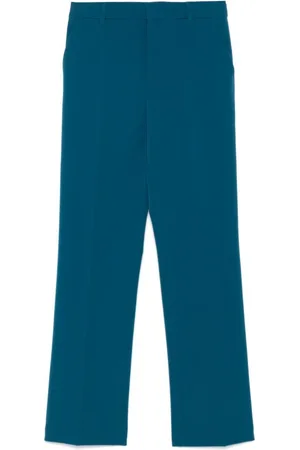Moschino Bukser, Dame, Blå, XS, Uld, Stilfulde polyesterbukser