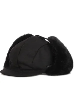 Kangol Tilbehør, unisex, Sort, S, Uld, Uld Aviator Øre Hat Sort