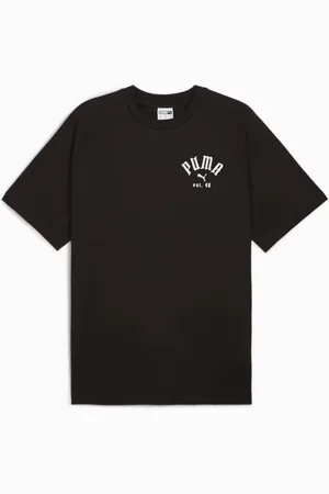 PUMA Top, Herre, Sort, S, Grafisk Afslappet T-Shirt
