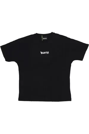 DISCLAIMER Top, Herre, Sort, S, Bomuld, Logo Tee Sort/Hvid Oversize Bomulds T-shirt