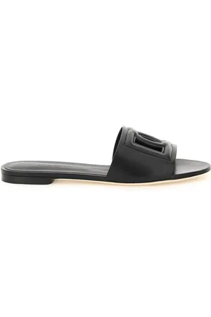 Dolce & Gabbana Sko, Dame, Sort, 36 EU, Elegante Flade Sandaler