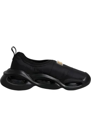 Dolce & Gabbana Sko, Herre, Sort, 40 EU, Polyester, Sort Wave Low Top Sneakers