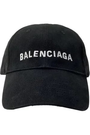 Balenciaga Pre-owned, Herre, Sort, ONE SIZE, Bomuld, Pre-owned Bomuld hatte
