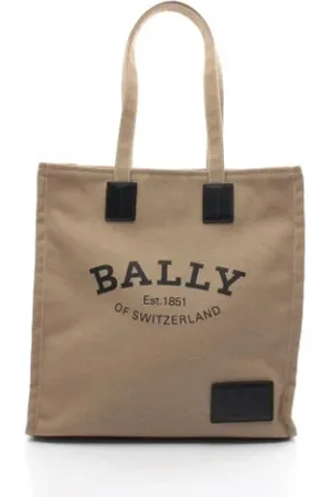 Bally Pre-owned, Dame, Brun, ONE SIZE, Uld, Pre-owned Canvas skuldertasker