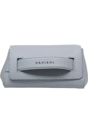 Orciani Taske, Dame, Blå, ONE SIZE, Læder, Blå Læder Clutch Håndtaske