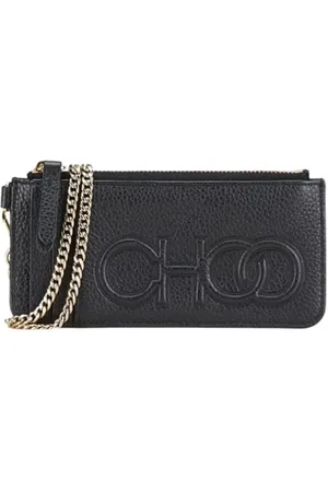Jimmy Choo Pre-owned, Dame, Sort, ONE SIZE, Pre-owned Laeder punge