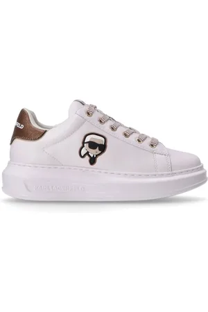 Karl Lagerfeld Sko, Dame, Hvid, 41 EU, Ikon NFT Kapri Sneakers