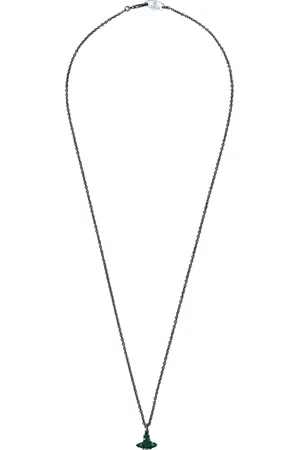 Vivienne Westwood Tilbehør, Herre, Grøn, ONE SIZE, Orb Motif Vedhæng Halskæde