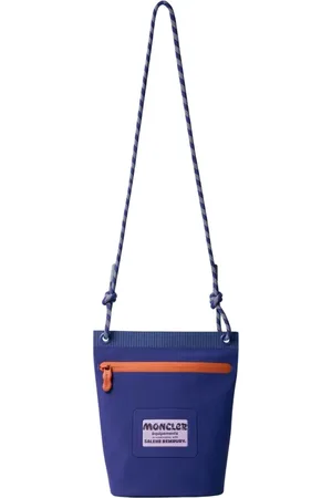 Moncler Taske, Herre, Lilla, ONE SIZE, Nylon, Logo Patch Crossbody Taske