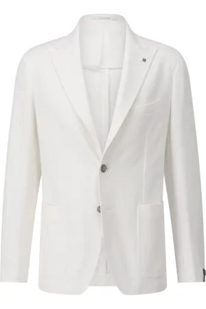 TAGLIATORE Jakke, Herre, Hvid, M, Bomuld, Tynd bomuldsblazer