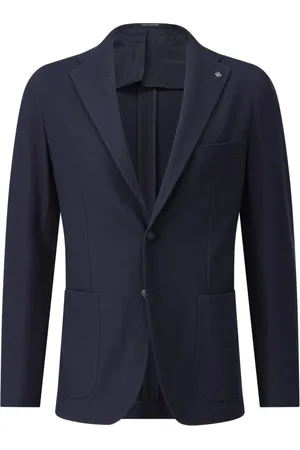 TAGLIATORE Jakke, Herre, Blå, S, Bomuld, Tynd bomuldsblazer