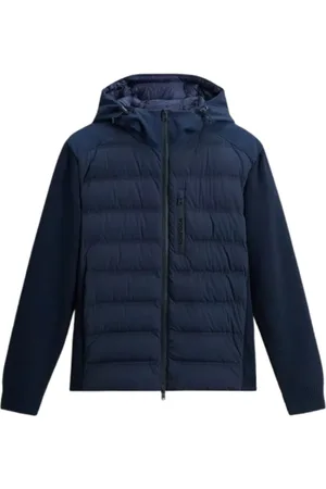 Woolrich Jakke, Herre, Blå, L, Uld, Hybrid Melton Blå Vinterjakke