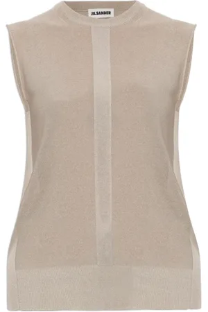 Jil Sander Top, Dame, Grå, S, Ærmeløs Top
