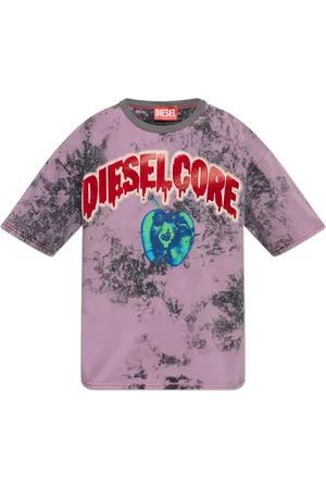 Diesel Top, Herre, Lilla, L, Bomuld, T-shirt T-Boxt-R9