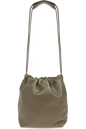 Jil Sander Taske, Dame, Grøn, ONE SIZE, Uld, Læder skuldertaske Dumpling