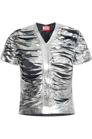 Diesel Bluser & Skjorter, Dame, Grå, S, Top T-Ai