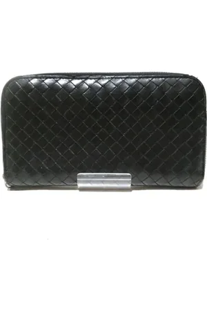 Bottega Veneta Pre-owned, Herre, Sort, ONE SIZE, Læder, Pre-owned Laeder punge
