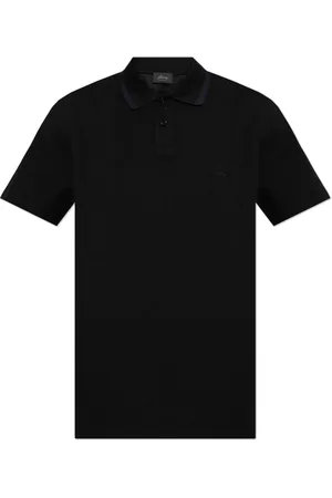 BRIONI Top, Herre, Sort, L, Bomuld, Bomuldspolo