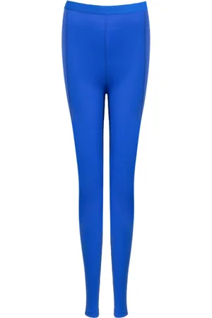 Balenciaga Bukser, Dame, Blå, M, Athletic Cut Leggings med elastik i taljen
