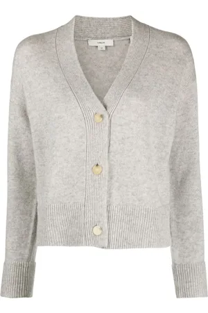 Vince Strik, Dame, Grå, XL, Uld, Cardigans