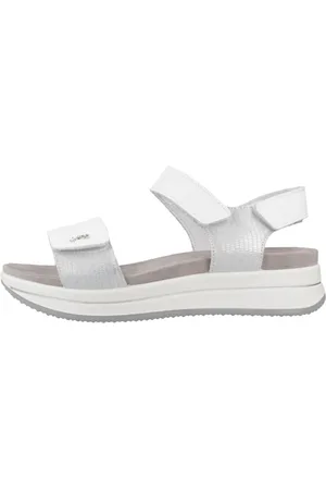 IGI&CO Sko, Dame, Hvid, 37 EU, Uld, Stilfulde flade sandaler til kvinder