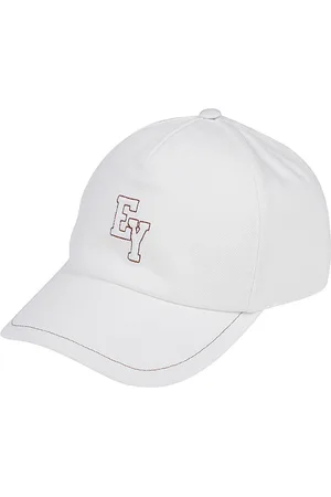ELEVENTY Tilbehør, Herre, Hvid, ONE SIZE, Bomuld, Baseball Bomuldshat