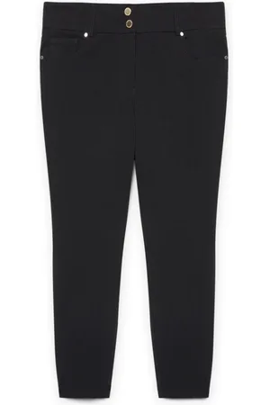 Fiorella rubino Bukser, Dame, Sort, M, Polyester, Rør bukser med Lenzing™ Ecovero™ Viskose