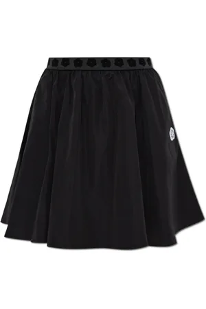 Kenzo Nederdel, Dame, Sort, S, Bomuld, Nederdel med logo patch