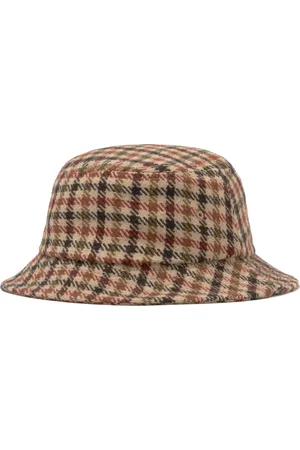 Universal Works Tilbehør, Dame, Brun, M, Uld, Tyk Houndstooth Uldhat