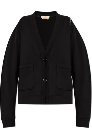 Marni Strik, Dame, Sort, S, Bomuld, Cardigan med lommer