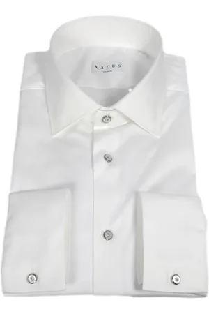 Xacus Skjorte, Herre, Hvid, L, Bomuld, Moderne Fransk Krave Skjorte Hvid