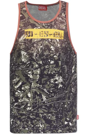 Diesel Top, Herre, Flerfarvet, S, Bomuld, Top T-Lifty-Camou