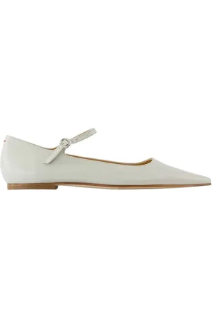 Aeyde Sko, Dame, Grøn, 36 EU, Læder, Grøn Læder Ballerina - Spids Tå
