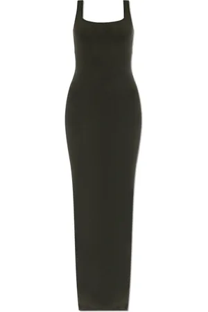 Entire Studios Kjole, Dame, Grå, XS, Bomuld, Kjole Square Neck Maxi