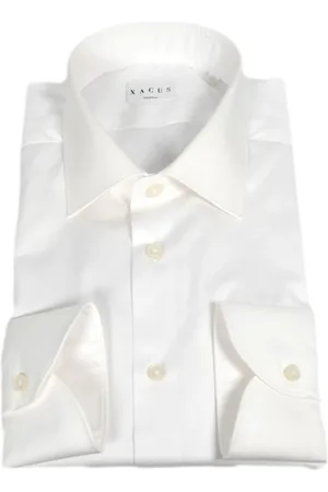 Xacus Skjorte, Herre, Hvid, 2XL, Bomuld, Klassisk Fransk Krave Skjorte Hvid