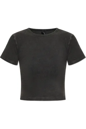 Entire Studios Top, Dame, Sort, 2XS, Bomuld, T-shirt Micro Waffle