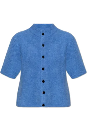 Gestuz Strik, Dame, Blå, S, Uld, Cardigan Alpha