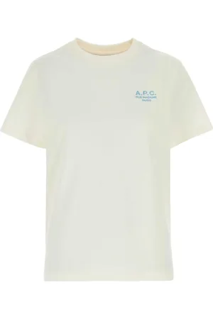 A.P.C. Top, Herre, Hvid, XL, Bomuld, Hvide T-shirts og Polos med Broderet Logo