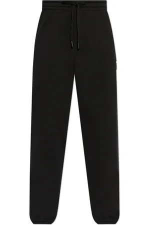 Dolce & Gabbana Bukser, Herre, Sort, S, Bomuld, Sweatpants med logo
