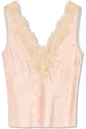 LOVESHACKFANCY Top, Dame, Lyserød, 3XS, Top Adette