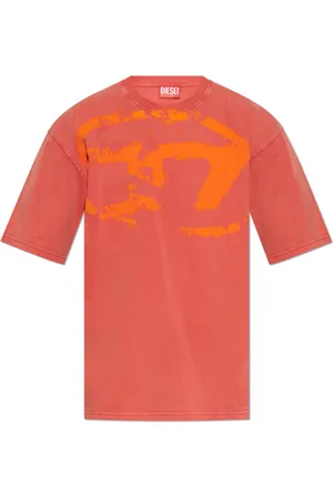Diesel Top, Herre, Rød, 2XL, Bomuld, T-shirt T-Boxt-R21