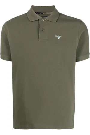 Barbour Top, Herre, Grøn, L, Bomuld, Casual Polo Shirt med Tartan Finish